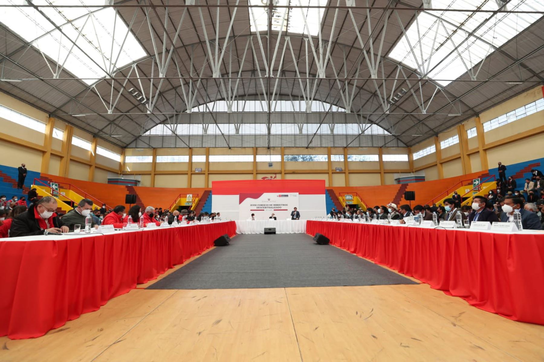 Sesión del Consejo de Ministros Descentralizado, en Áncash. Foto: ANDINA/difusión.
