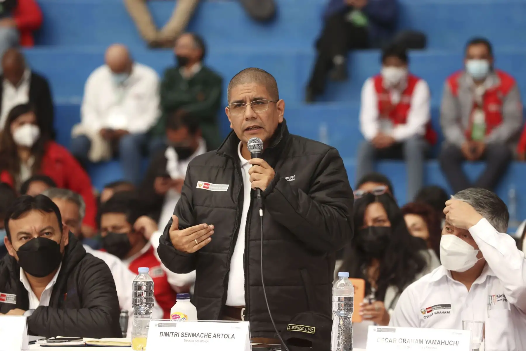 Presidente de la República, Pedro Castillo, preside el XVIII Consejo de Ministros Descentralizado en Huaraz, región Áncash. Foto: ANDINA/Presidencia Perú