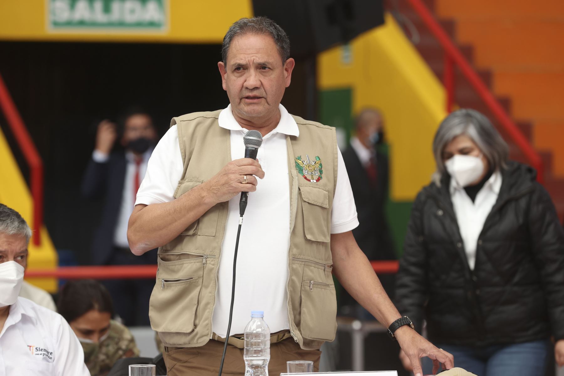 Presidente de la República, Pedro Castillo, preside el XVIII Consejo de Ministros Descentralizado en Huaraz, región Áncash. Foto: ANDINA/Presidencia Perú