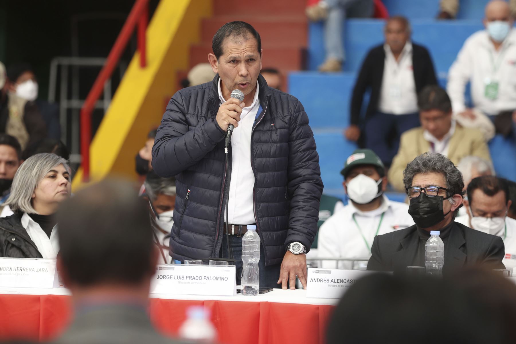 Presidente de la República, Pedro Castillo, preside el XVIII Consejo de Ministros Descentralizado en Huaraz, región Áncash. Foto: ANDINA/Presidencia Perú