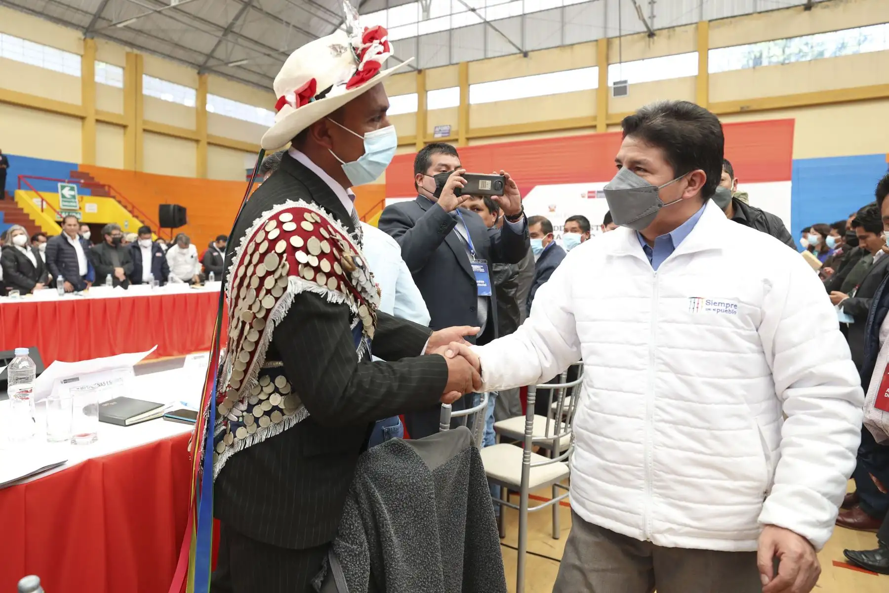 Presidente de la República, Pedro Castillo, preside el XVIII Consejo de Ministros Descentralizado en Huaraz, región Áncash. Foto: ANDINA/Presidencia Perú