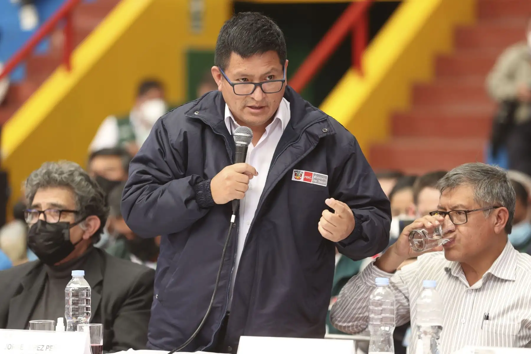 Presidente de la República, Pedro Castillo, preside el XVIII Consejo de Ministros Descentralizado en Huaraz, región Áncash. Foto: ANDINA/Presidencia Perú