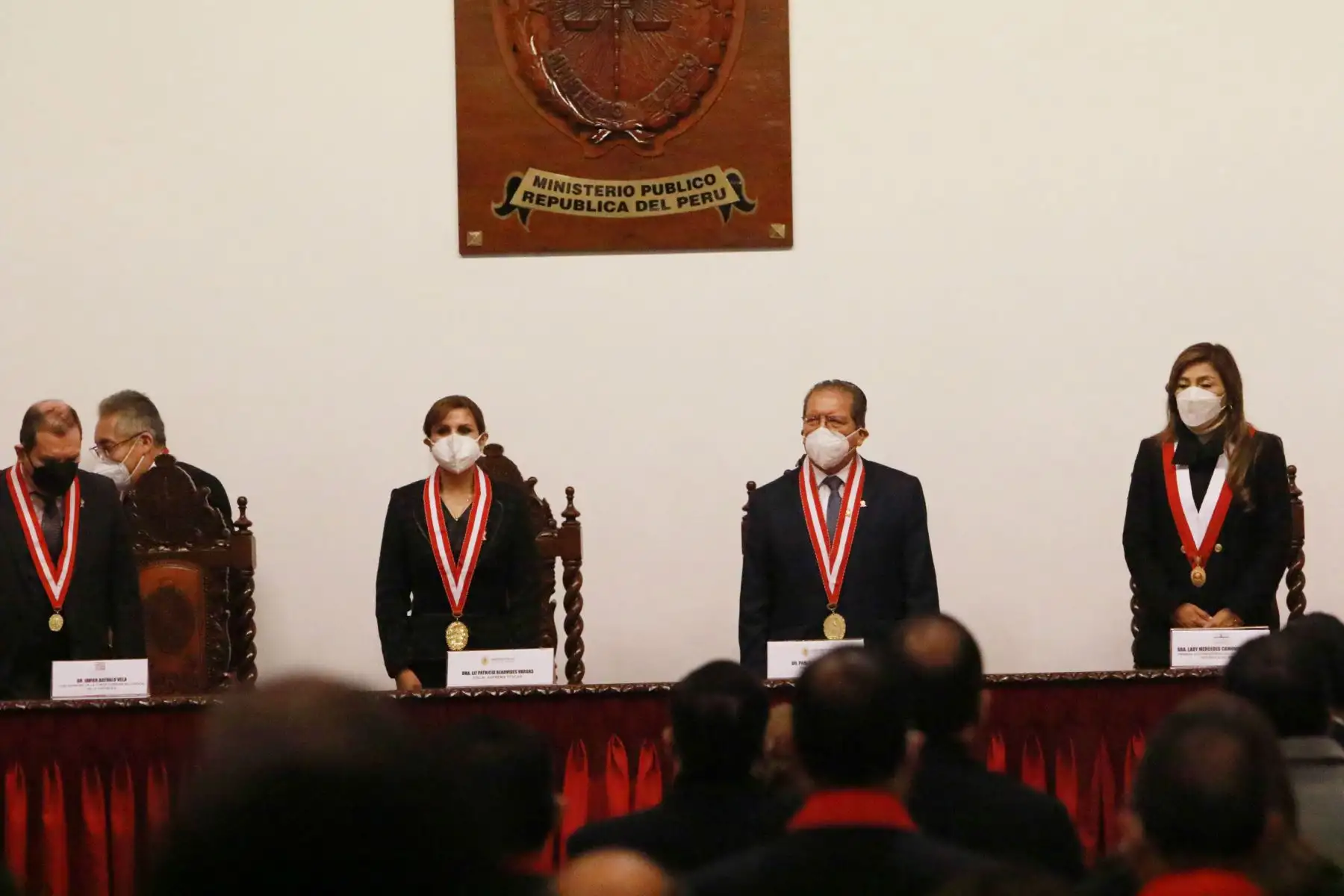 Ceremonia de juramentación de la nueva Fiscal de la Nación, Liz Patricia Benavides Vargas para el periodo 2022- 2025.
Foto: ANDINA/Héctor Vinces