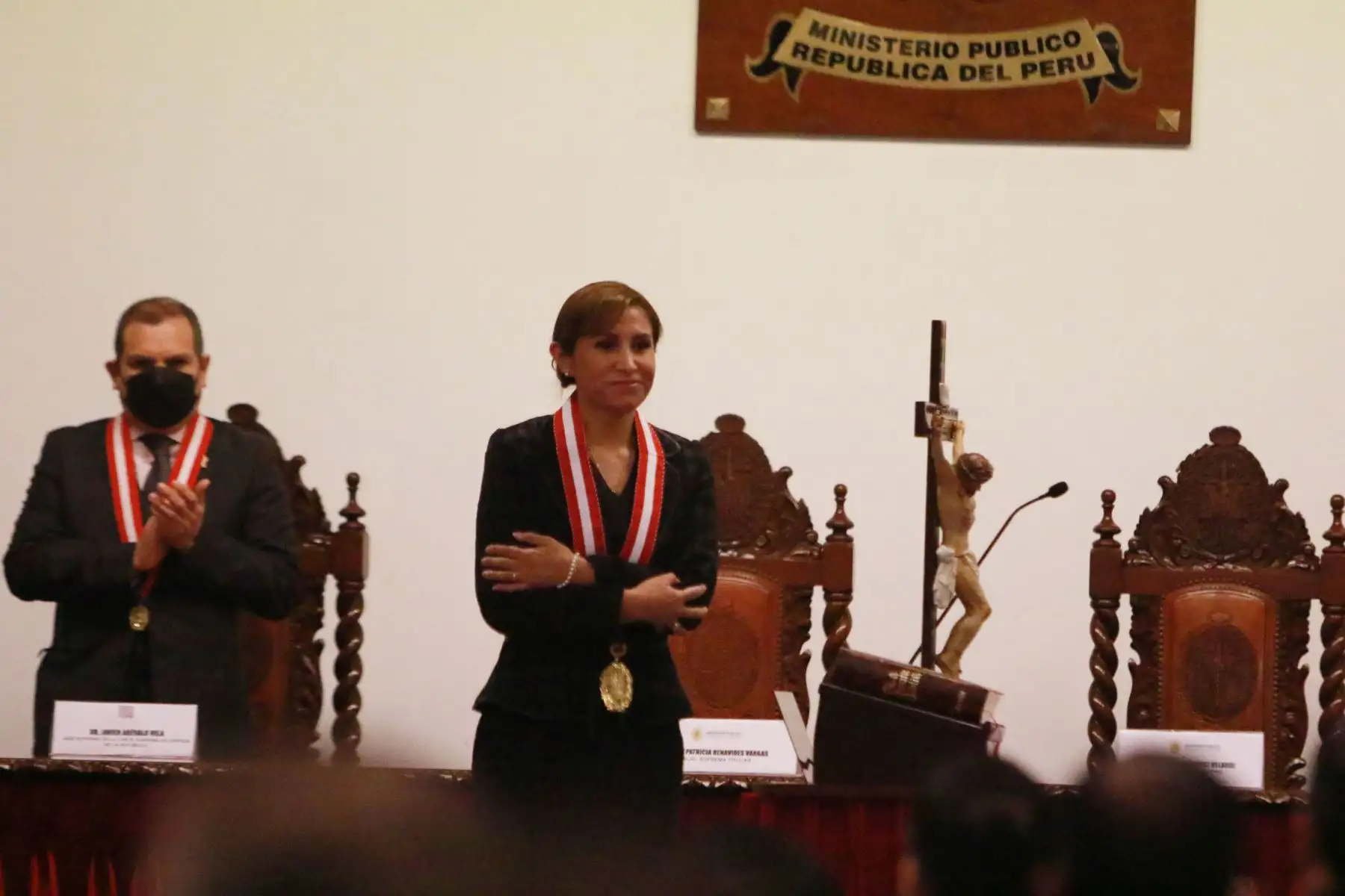 Ceremonia de juramentación de la nueva Fiscal de la Nación, Liz Patricia Benavides Vargas para el periodo 2022- 2025.
Foto: ANDINA/Héctor Vinces