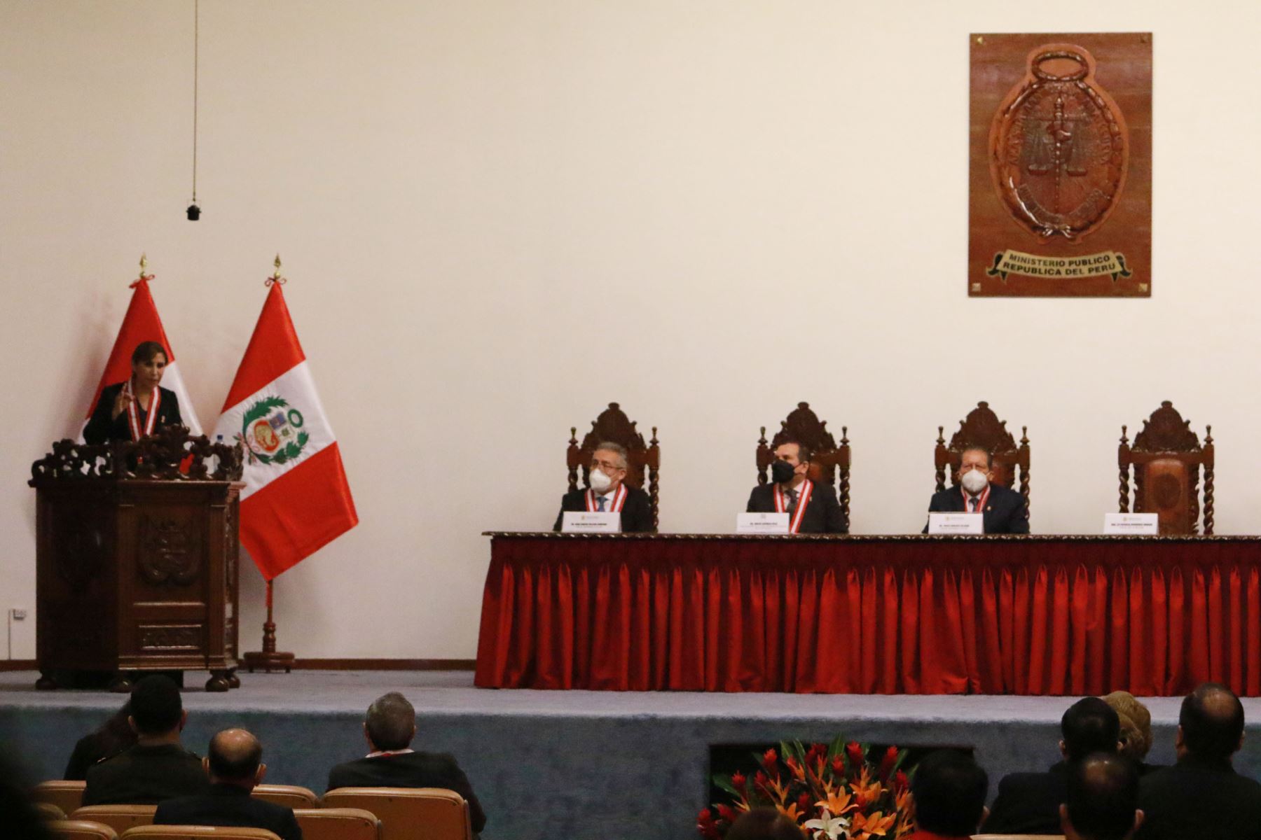 Ceremonia de juramentación de la nueva Fiscal de la Nación, Liz Patricia Benavides Vargas para el periodo 2022- 2025.
Foto: ANDINA/Héctor Vinces