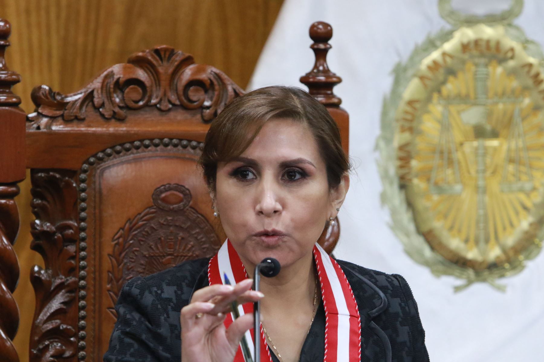Conferencia de prensa de la nueva Fiscal de la Nación, Liz Patricia Benavides Vargas para el periodo 2022- 2025.
Foto: ANDINA/Héctor Vinces