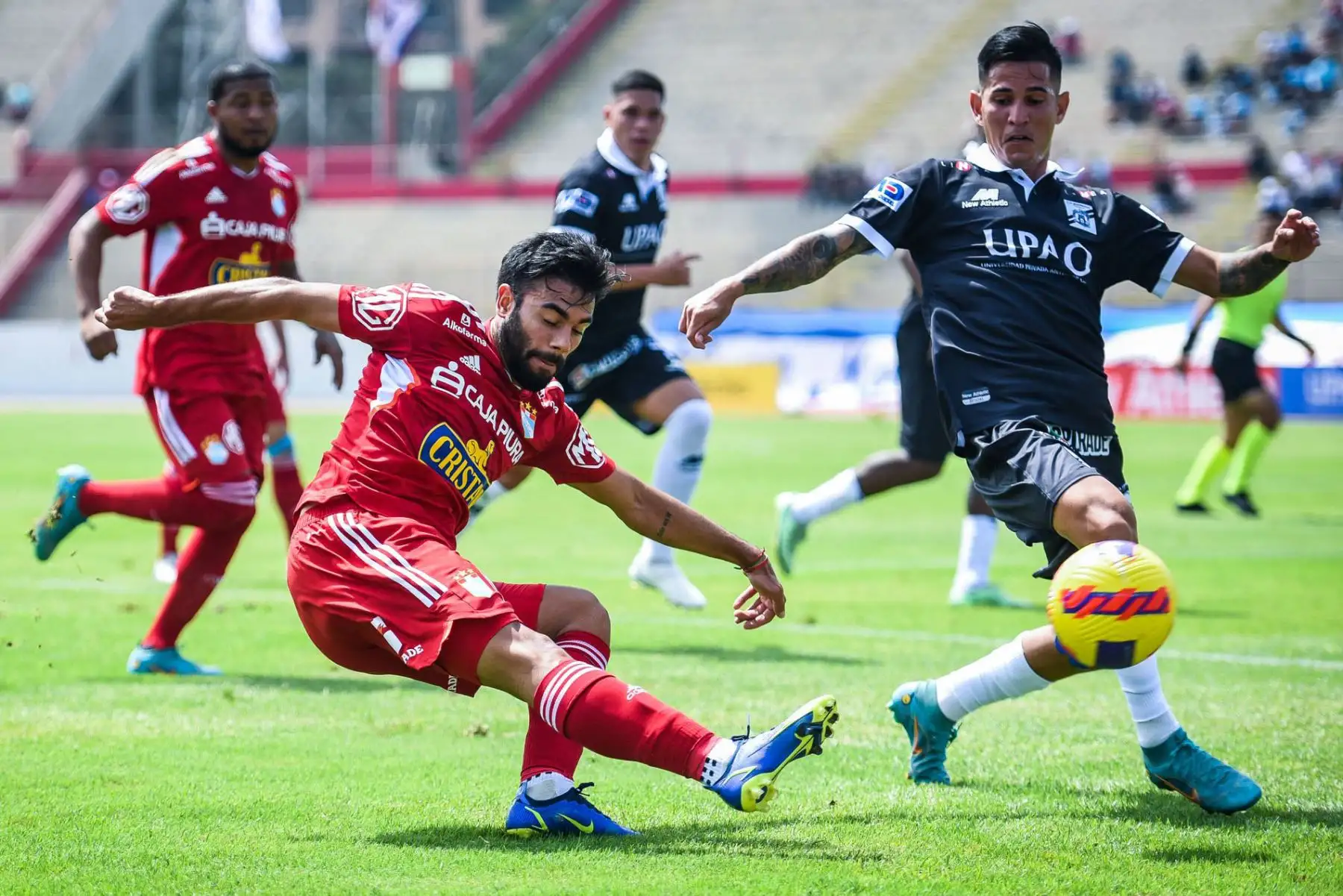 Sporting Cristal se enfrenta al club Carlos  Mannucci en el partido de la jornada 19 del Torneo Apertura de la Liga 1 en el estadio Mansiche.
Foto: @ClubSCristal