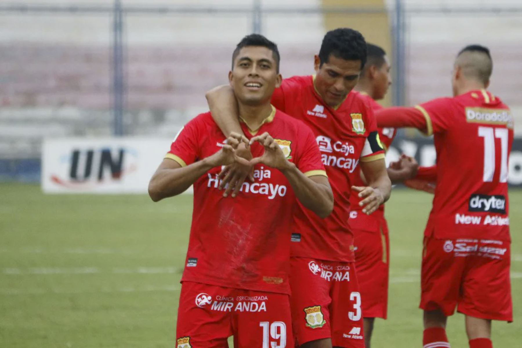 Ronal Huaccha anota ante Sport Boys por la fecha 19 del Torneo Apertura, en el estadio Miguel Grau del Callao. Foto: Sport Huancayo