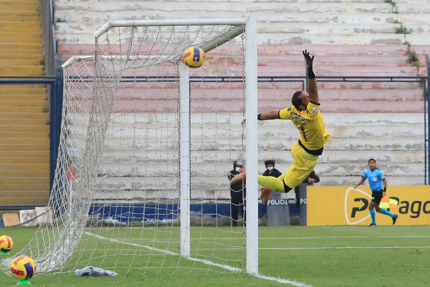 Carlos Ross anota ante Sport Boys por la fecha 19 del Torneo Apertura, en el estadio Miguel Grau del Callao. Foto: Sport Huancayo