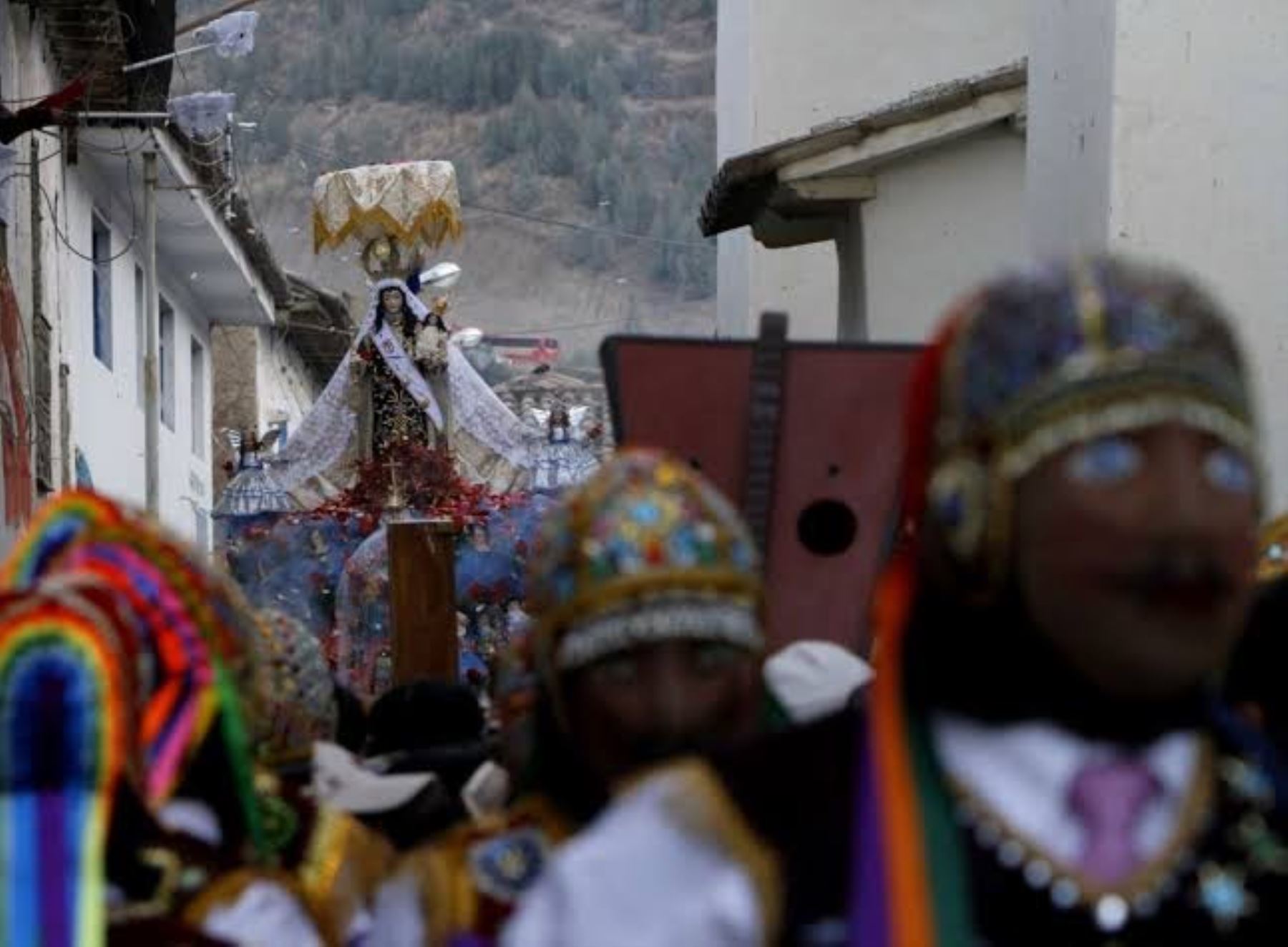 Cusco confirma realización de la tradicional Festividad de la Virgen del Carmen de la provincia de Paucartambo, pero habrá restricciones para evitar la propagación del covid-19. ANDINA/Percy Hurtado Santillán