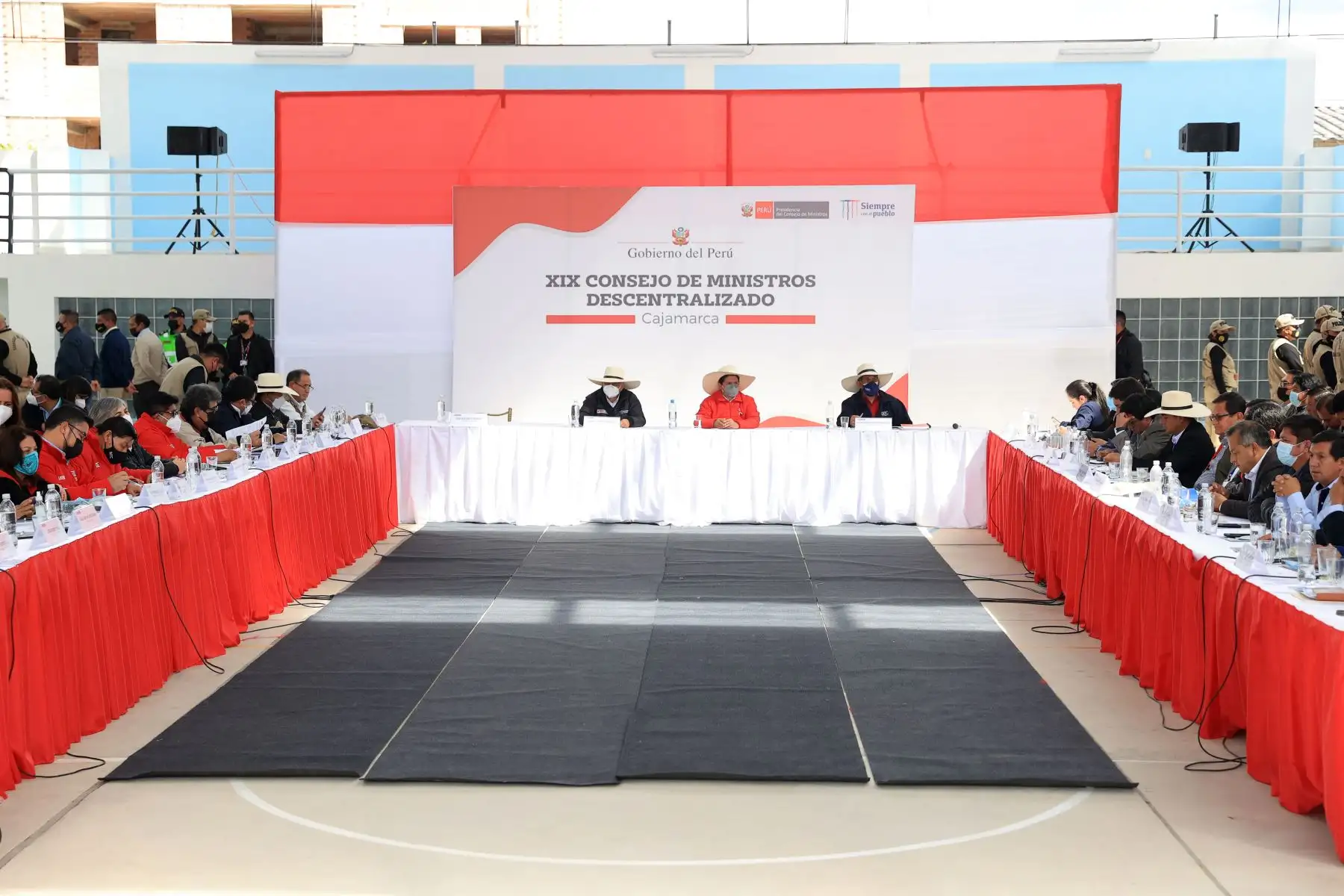 El presidente de la República, Pedro Castillo, lideró XIX Consejo de Ministros Descentralizado en la ciudad de Celendín, Cajamarca.
Foto: ANDINA/Presidencia Perú