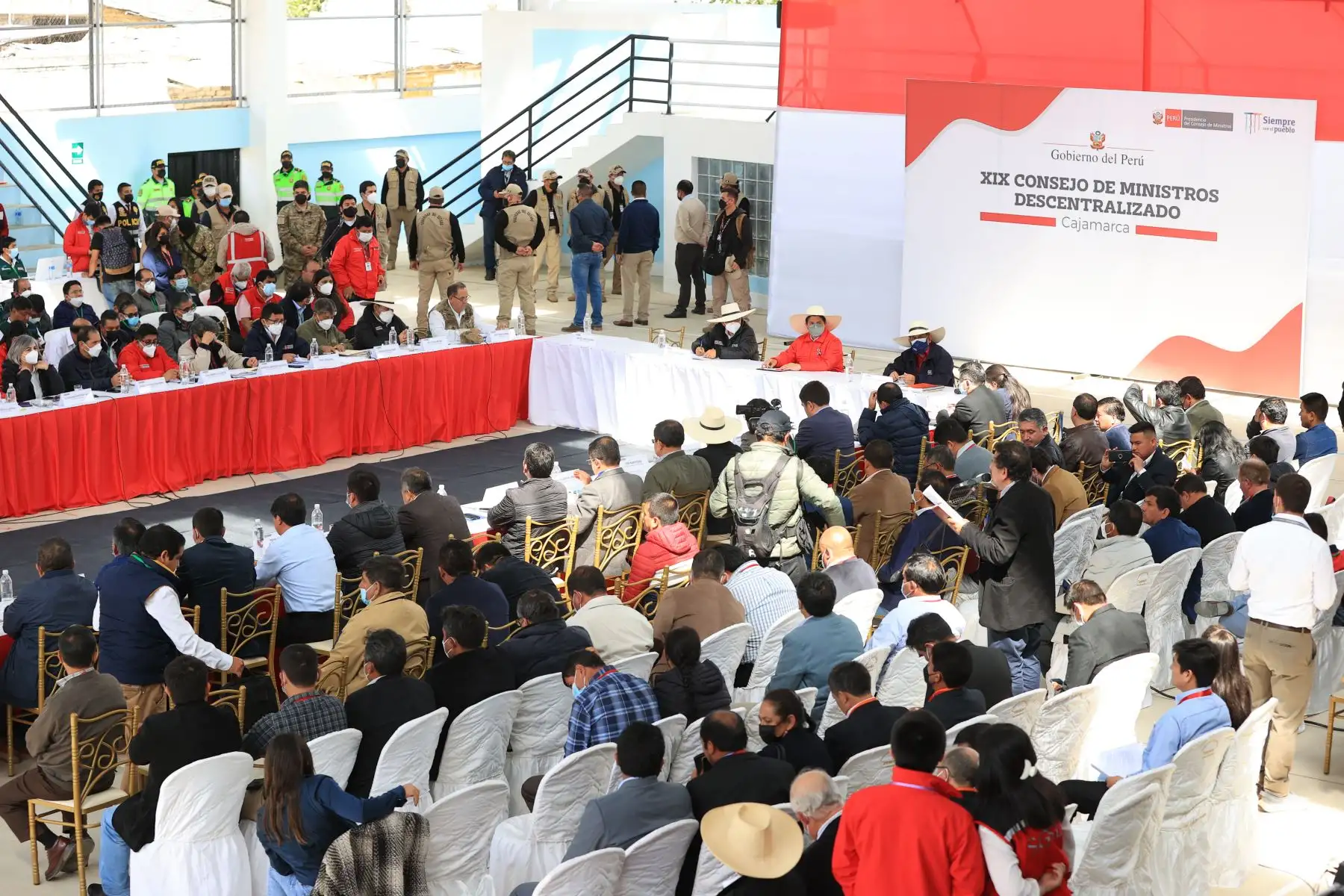 El presidente de la República, Pedro Castillo, lideró XIX Consejo de Ministros Descentralizado en la ciudad de Celendín, Cajamarca.
Foto: ANDINA/Presidencia Perú