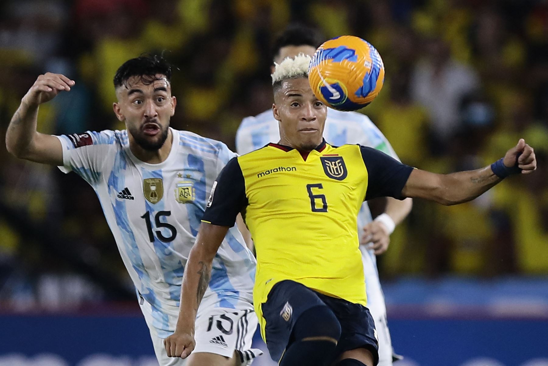 Chile acusaba a Ecuador de haber alineado indebidamente a Castillo durante las eliminatorias sudamericanas de clasificación para el Mundial de Catar 2022. Foto: AFP