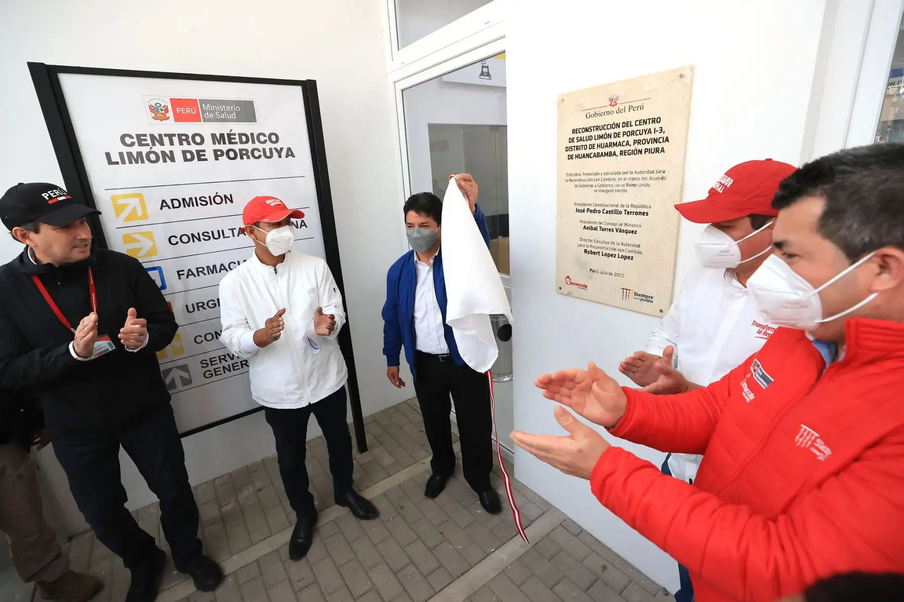Presidente Pedro Castillo inaugura obras de reconstrucción del centro de salud Limón de Porcuya I- 3 en Piura.
Foto: ANDINA/Prensa Presidencia