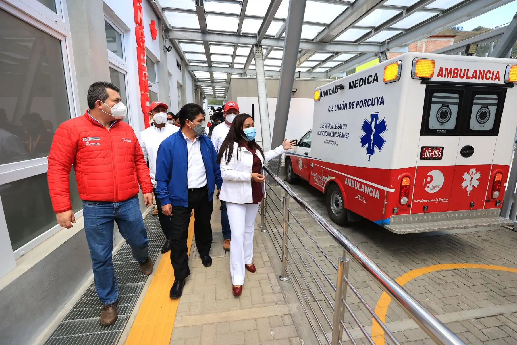 Presidente Pedro Castillo inaugura obras de reconstrucción del centro de salud Limón de Porcuya I- 3 en Piura.
Foto: ANDINA/Prensa Presidencia