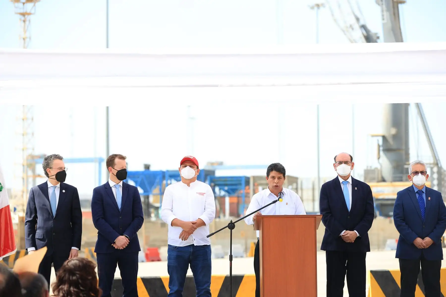 Presidente Pedro Castillo inaugura Unidad de Control Conjunto ( UCC) del puerto de Paita en Piura.
Foto: ANDINA/Prensa Presidencia