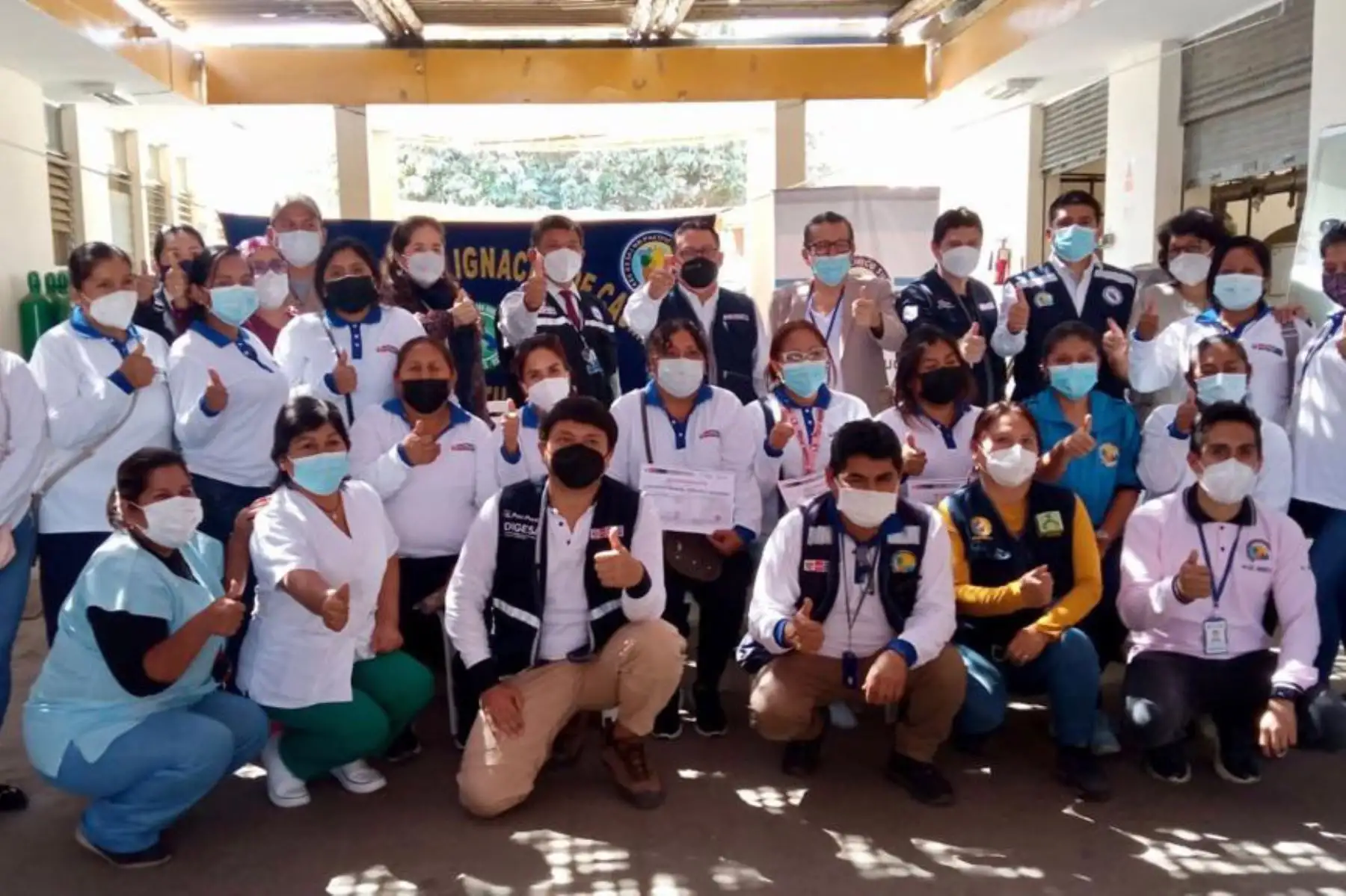 La ceremonia de reconocimiento se llevó a cabo en el Hospital de Apoyo San Ignacio de Casma, región Áncash. Foto: Minsa