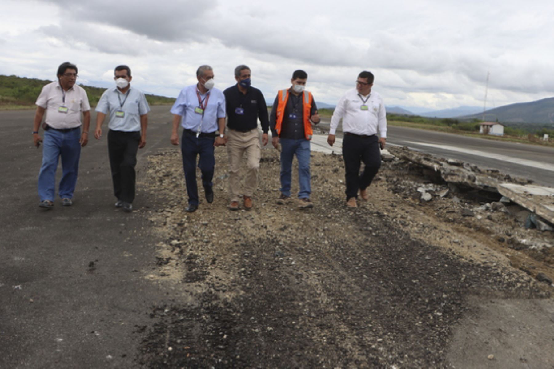 Autoridades de Cajamarca y Amazonas visitaron el aeropuerto de Jaén. ANDINA/Difusión