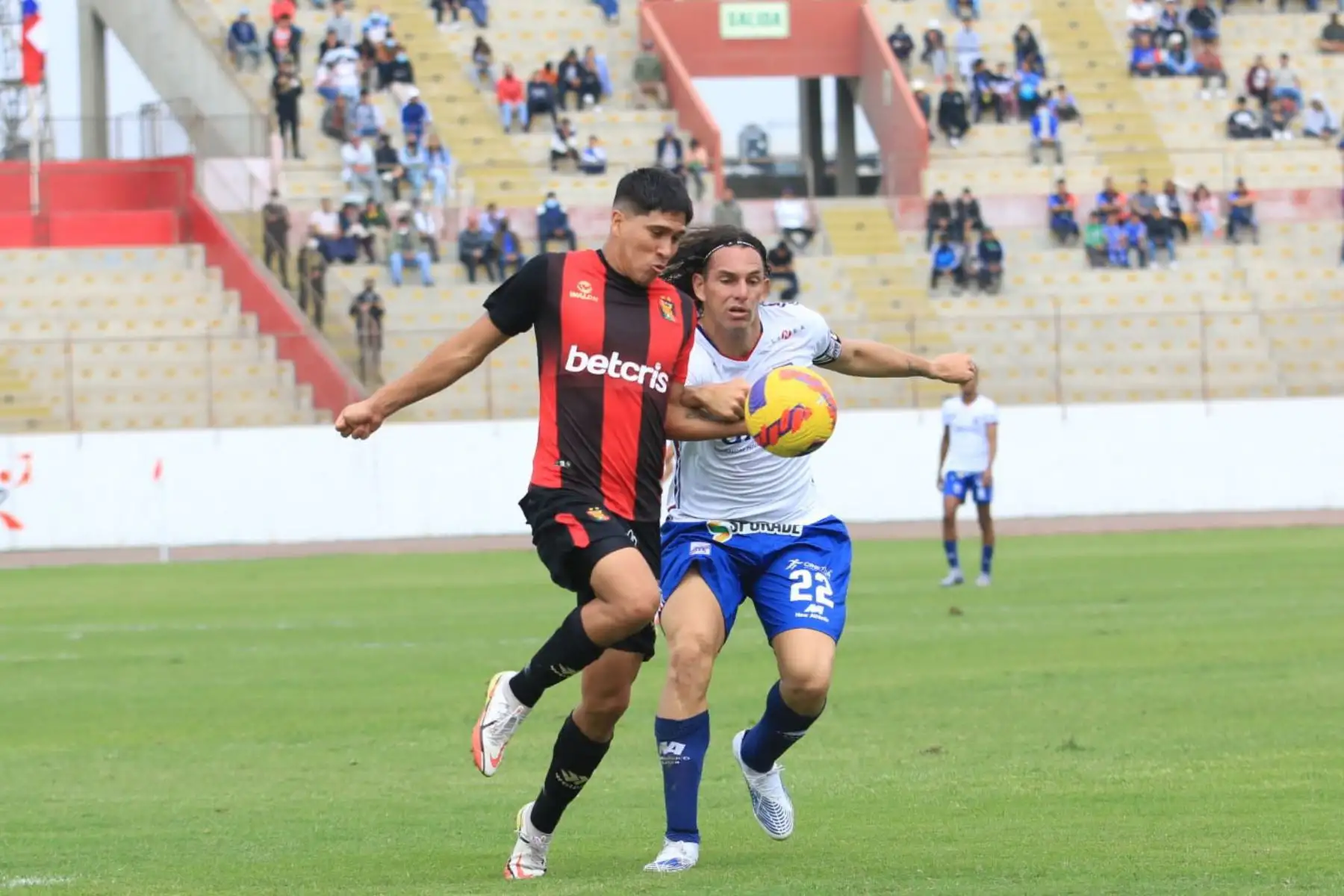 Melgar juega ante el  Club Mannucci  por la primera fecha del Torneo Clausura  en el Estadio Mansiche de Trujillo.
Foto: Liga 1