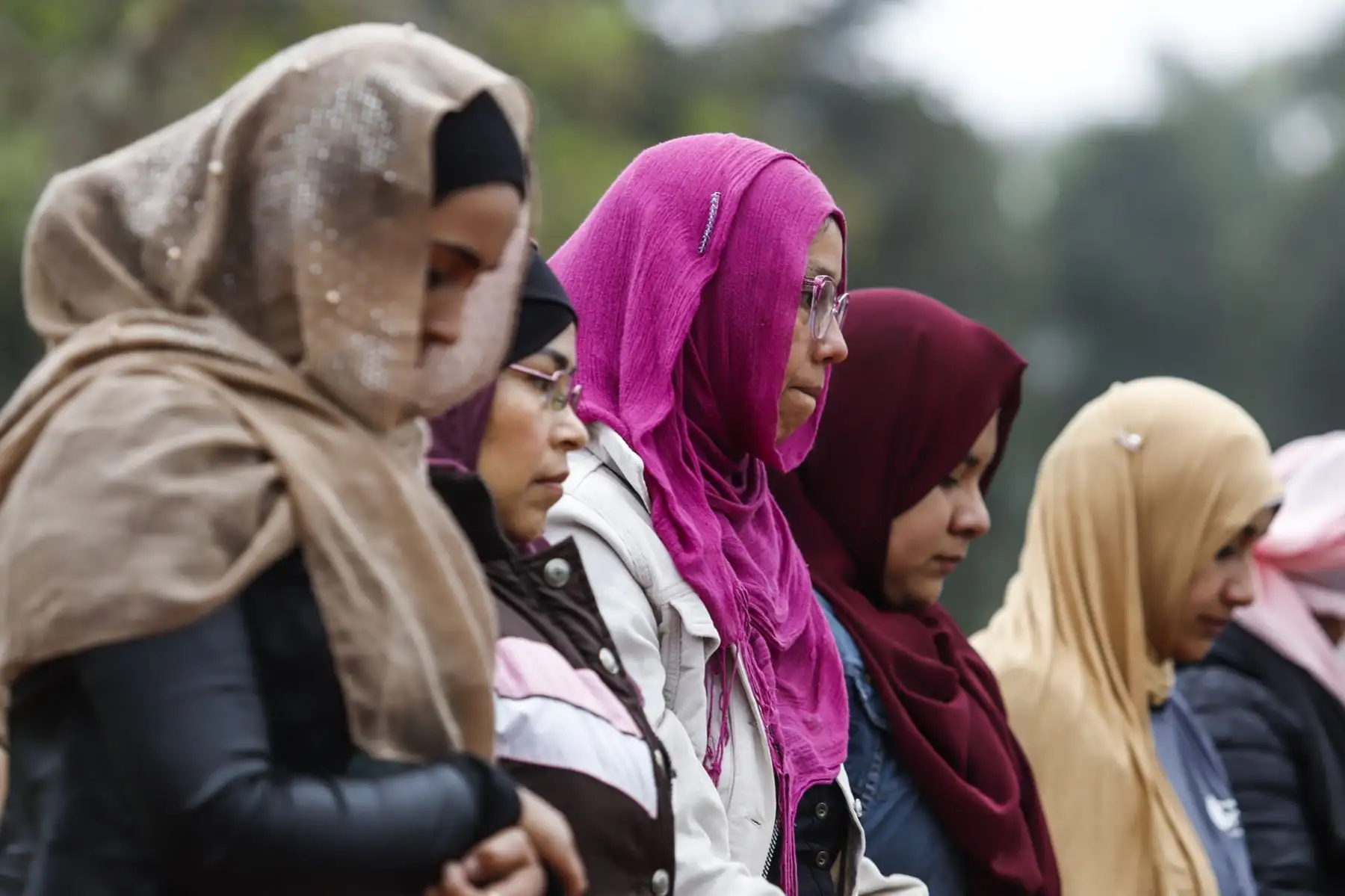Integrantes de la Asociación Islam Perú celebraron esta tarde la festividad Eid al Adha, en el Parque de los Anillos, en Ate. Foto: ANDINA/Renato Pajuelo