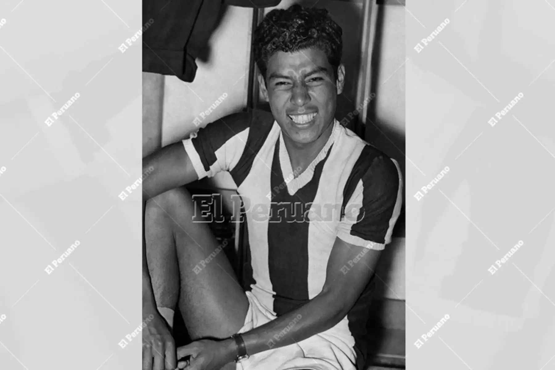 Lima - diciembre 1955 / Víctor Benítez, defensa de Alianza Lima. Foto: Archivo Histórico de EL PERUANO
