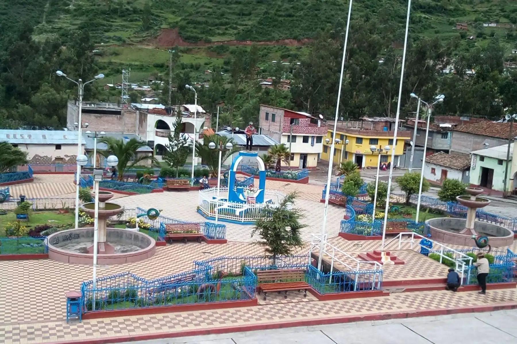Plaza del distrito de Chuschi, región Ayacucho. Foto: Facebook
