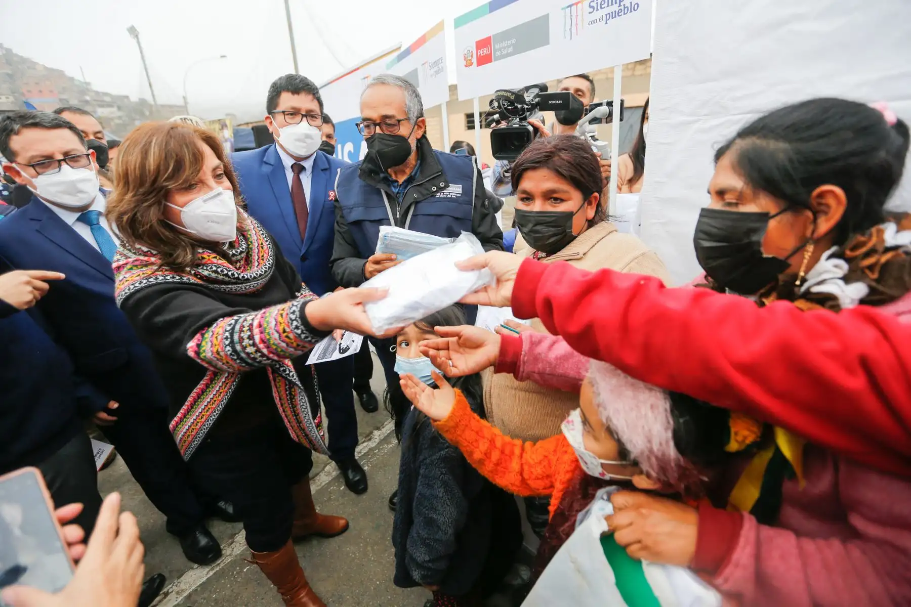 Minsa participa en la campaña de salud integral dirigida a 300 beneficiarios de las ollas comunes de Villa María del Triunfo.
Foto: Minsa