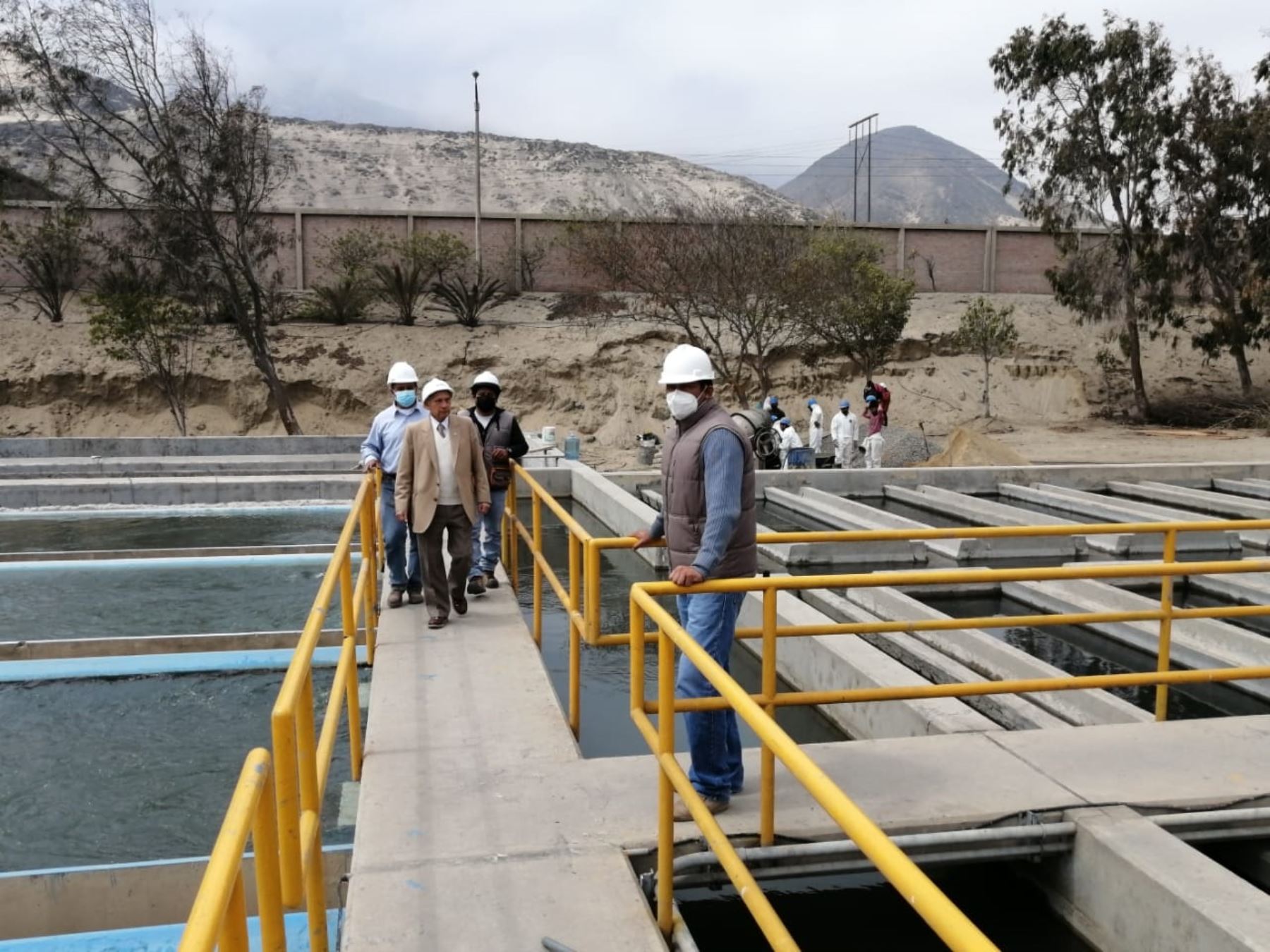 Un avance de más del 70 % registra las obras de ampliación de la planta de tratamiento de agua potable que beneficiará a la provincia de Trujillo, región La Libertad.