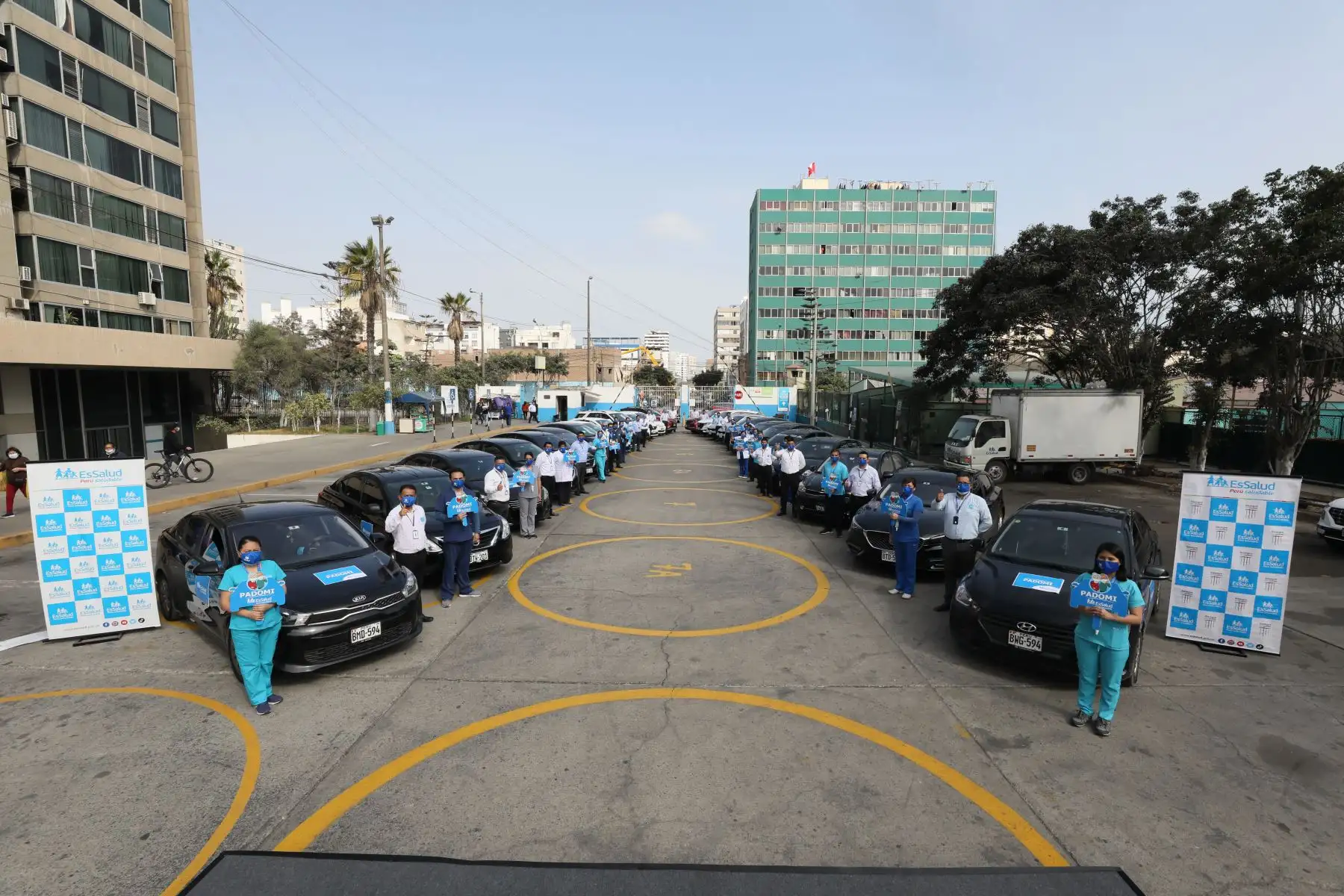 EsSalud presenta unidades móviles para la atención de los pacientes de Padomi.
Foto: EsSalud