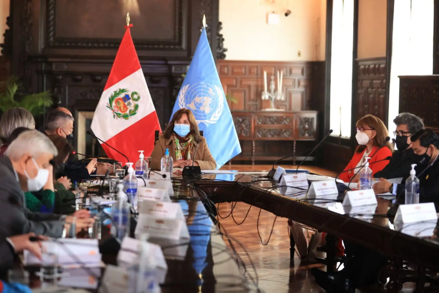 La ministra de Desarrollo e Inclusión Social, Dina Boluarte lidera una reunión multisectorial con la secretaria general de UNCTAD, Rebeca Grynspan a fin de priorizar los emprendimientos con enfoque de género en el marco de la reactivación económica pospandemia en el país.
Foto: Midis