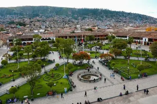 Plaza de Armas de Huamanga, capital de la región Ayacucho