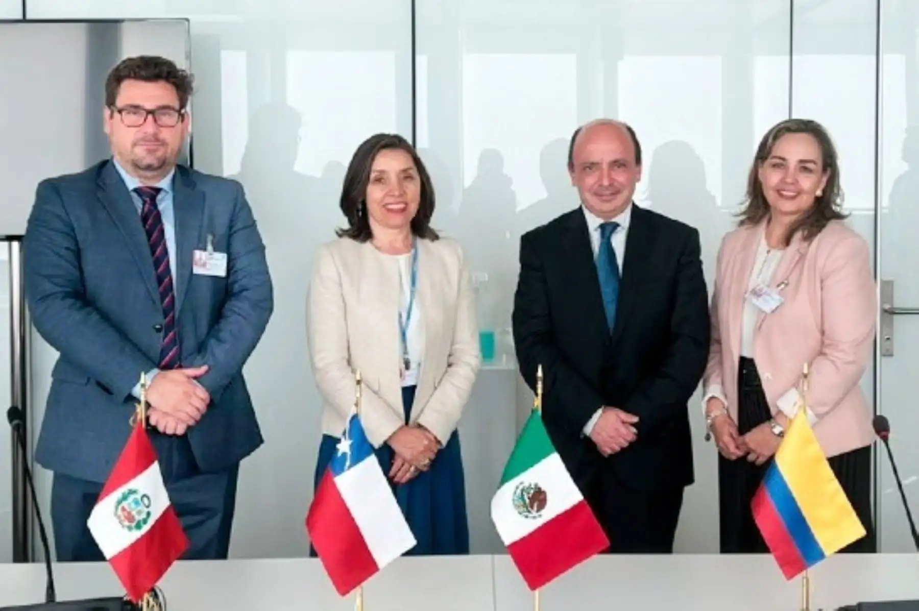 Presidente ejecutivo del Indecopi, Julián Palacín Gutiérrez, se reunió con sus pares de la Alianza del Pacífico para informar avances en el proyecto de apoyo a las pymes del bloque, en materia de propiedad intelectual. Foto: Cortesía.