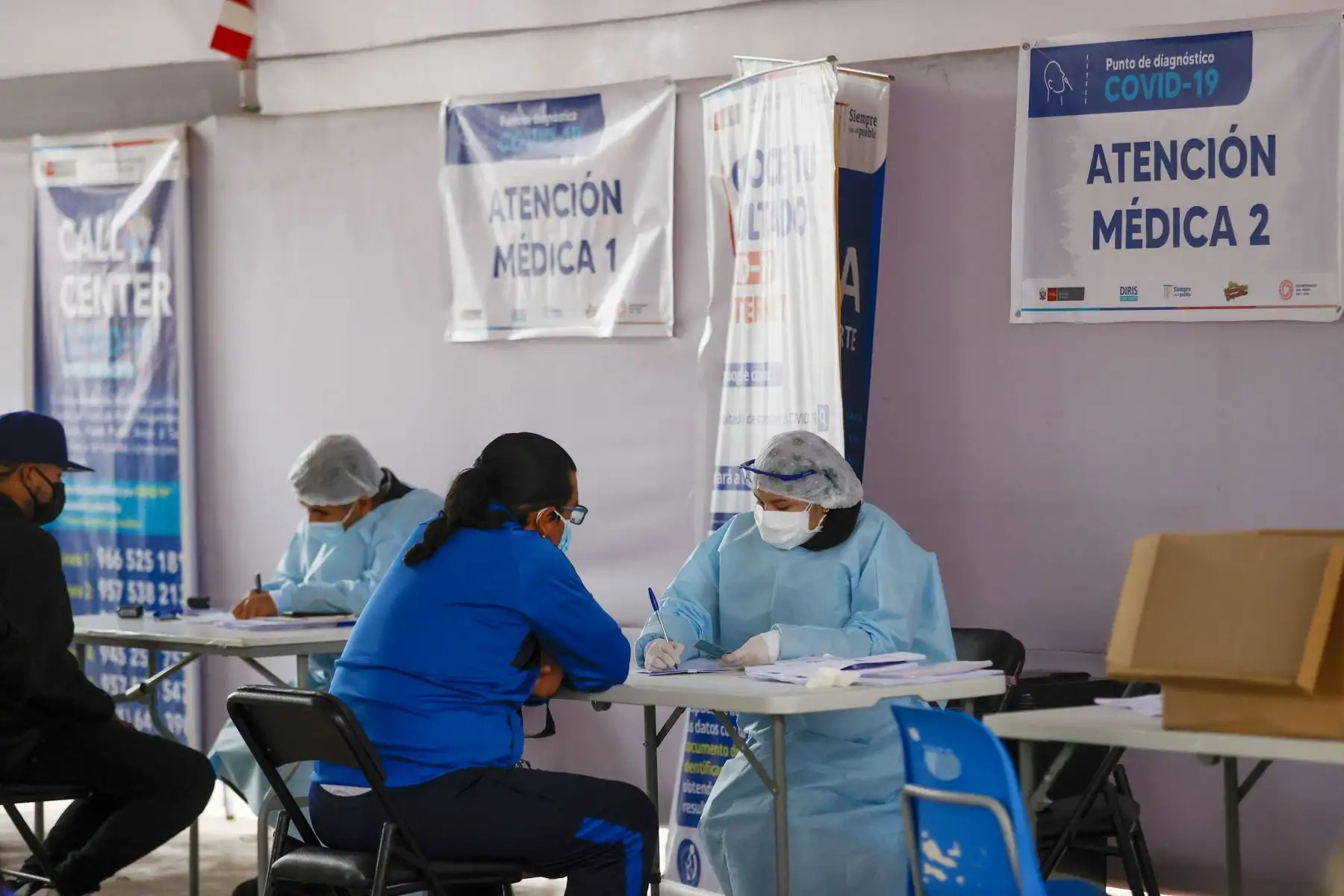 Ministerio de Salud promueve campaña de descarte de covid - 19 en el Parque Zonal Mayta Capac de SMP.
Foto: ANDINA/ Carla Patiño Ramírez