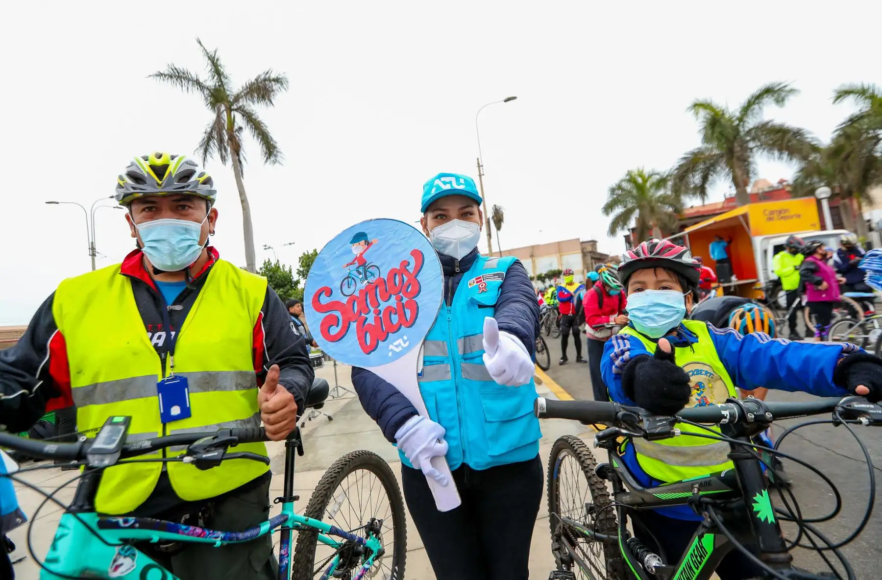 La Autoridad de Transporte Urbano (ATU), en conjunto con los municipios de Lima y Callao, realizaron con éxito la primera bicicleteada “Somos Bici”, la cual reunió a más de dos mil deportistas en pro de la movilidad sostenible. Foto: ATU