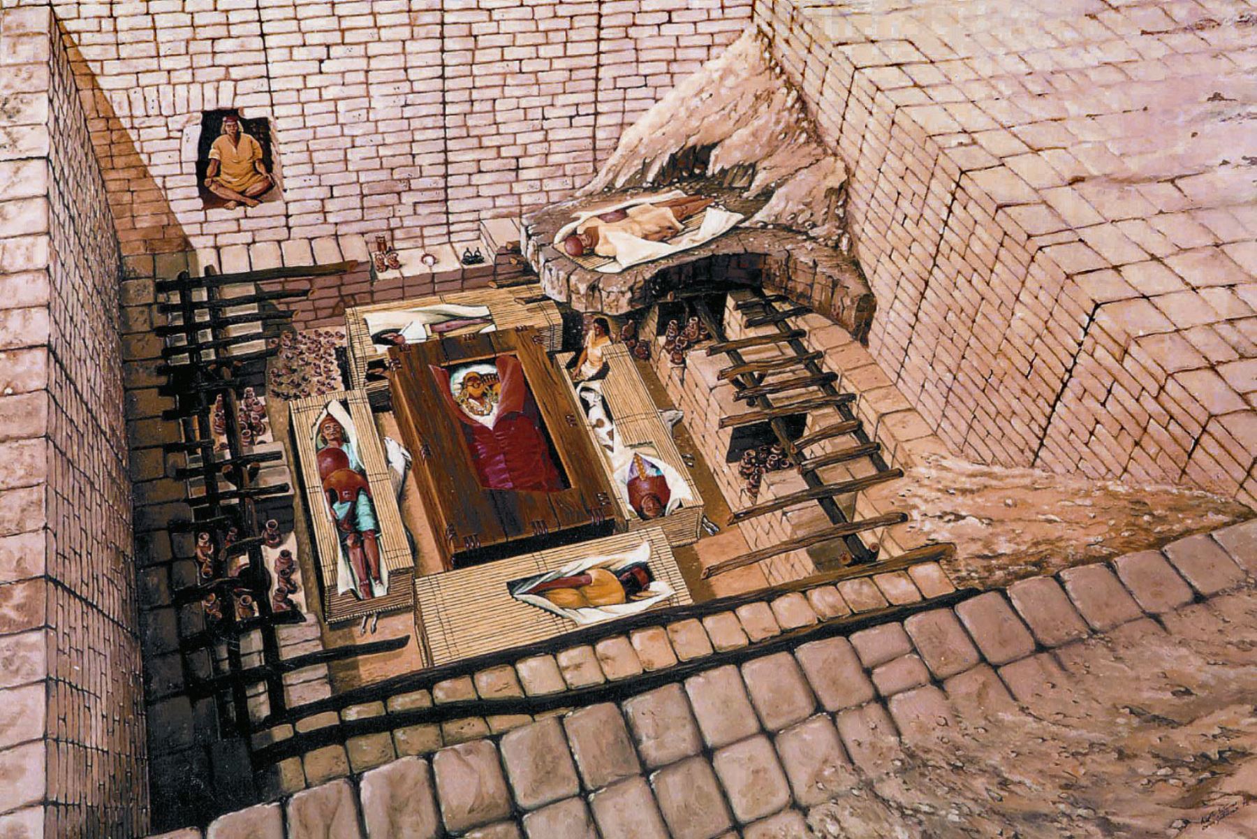El 20 de julio de 1987, un grupo reducido de arqueólogos, encabezado Walter Alva, descubrió la tumba intacta del Señor de Sipán. Foto: ANDINA/Difusión
