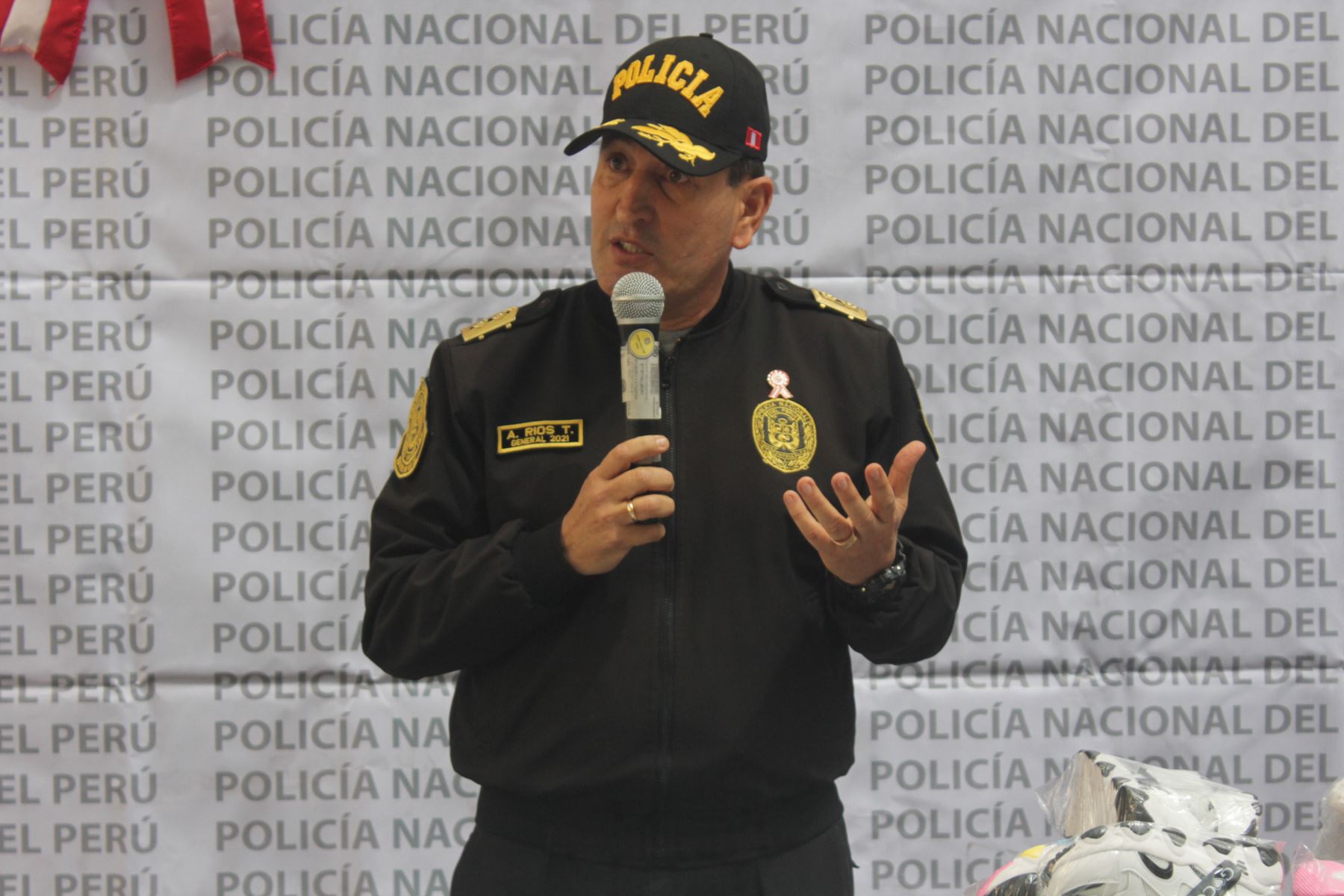 Nuevo director de la III Macro Región Policial (La Libertad), general PNP Augusto Javier Ríos Tiravanti. Foto: ANDINA/Cortesía Luis Puell