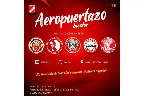 Ricardo Gareca llega a nuestra capital para brindar una conferencia de prensa y así despedirse de la mejor hinchada del mundo. Foto: Facebook