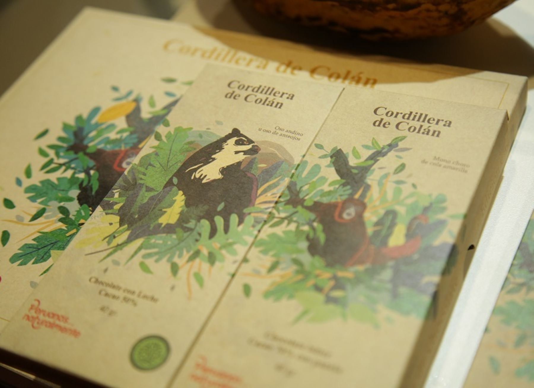 Sernanp presentó chocolates que llevan los nombres de las especies que se encuentran en peligro y viven en el Santuario Nacional Cordillera de Colán, en Amazonas.