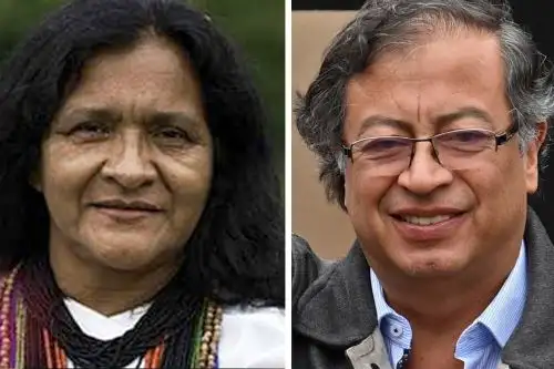 Odontóloga de profesión, la nueva diplomática es escritora, cronista y defensora de los derechos humanos de los aborígenes que viven en la sierra. Foto: Composición de AFP e internet.