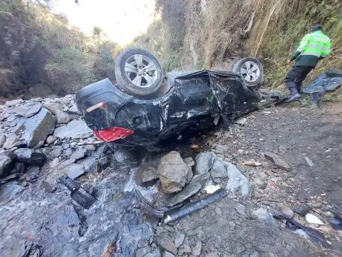 Dos policías y un civil mueren en accidente de tránsito en la provincia de Paucartambo, región Cusco. Ellos habían concurrido a la zona para participar de festividad de la Virgen del Carmen. ANDINA/Difusión