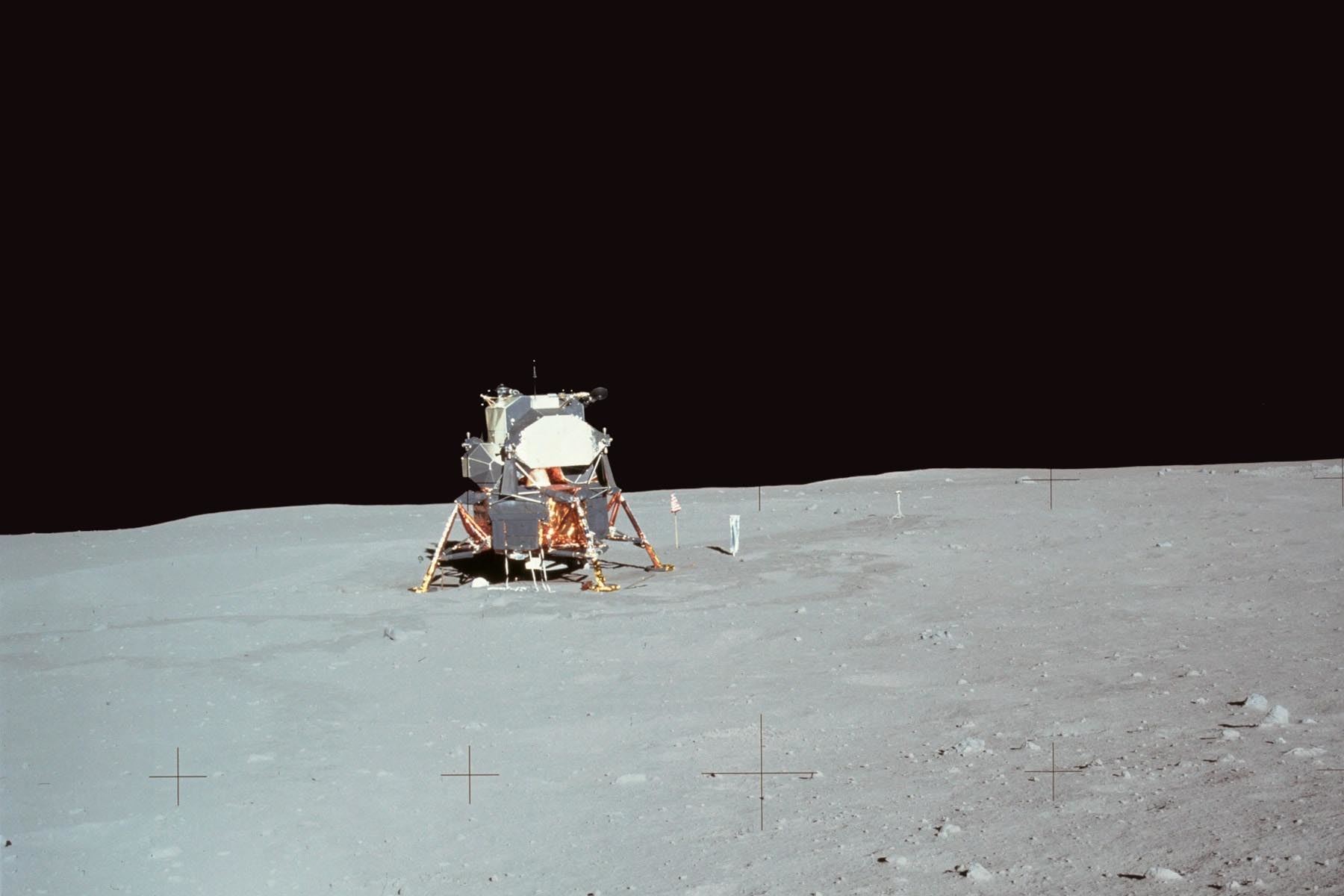 La tripulación del Apolo 11 fue la primera de seis misiones del Apolo en aterrizar en la superficie del satélite. Foto: NASA