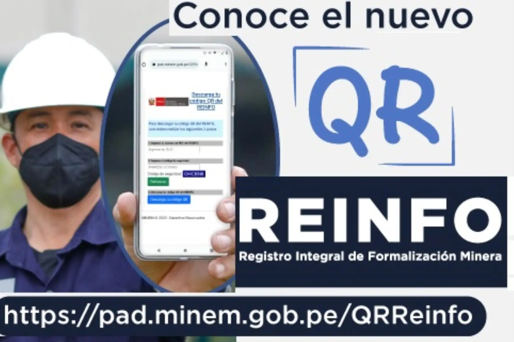 Mineros en proceso de formalización podrán identificarse con un código QR. Foto: Cortesía.