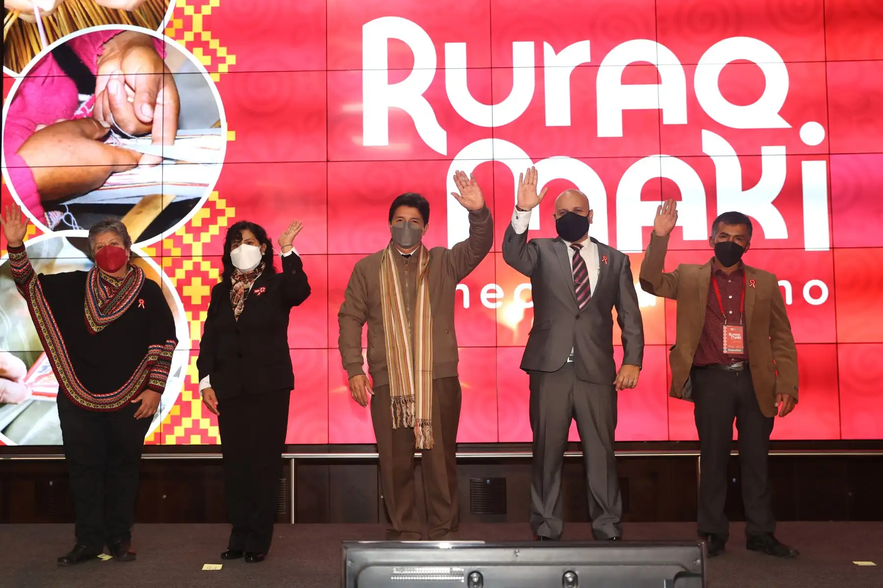 Presidente de la República, Pedro Castillo, participó en la inauguración de la Feria  “Ruraq Maki, Encuentro Cultural” que va desde el jueves 21 hasta el 31 de julio, de 10:00 a 20:00 horas, en el Museo de la Nación. Foto: ANDINA/Prensa Presidencia