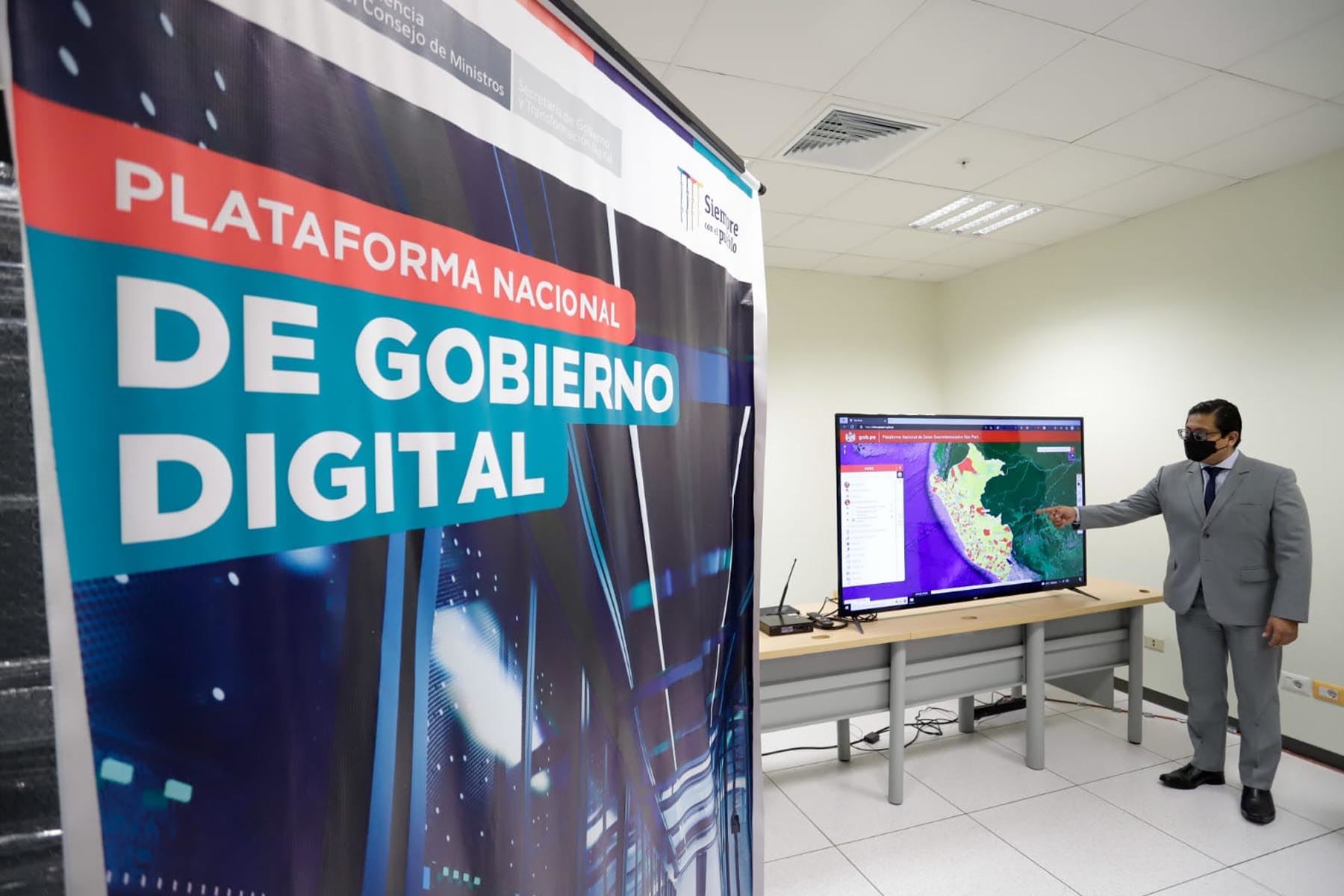 La Plataforma Nacional de Gobierno Digital está implementada en el Data Center del Banco de la Nación. Foto: PCM