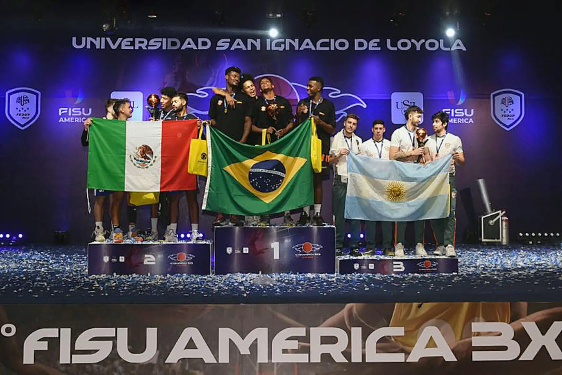 En total, en el 4.o FISU América de básquet 3x3 se realizaron 64 partidos en la modalidad de todos contra todos en tres fechas. Foto: Difusión