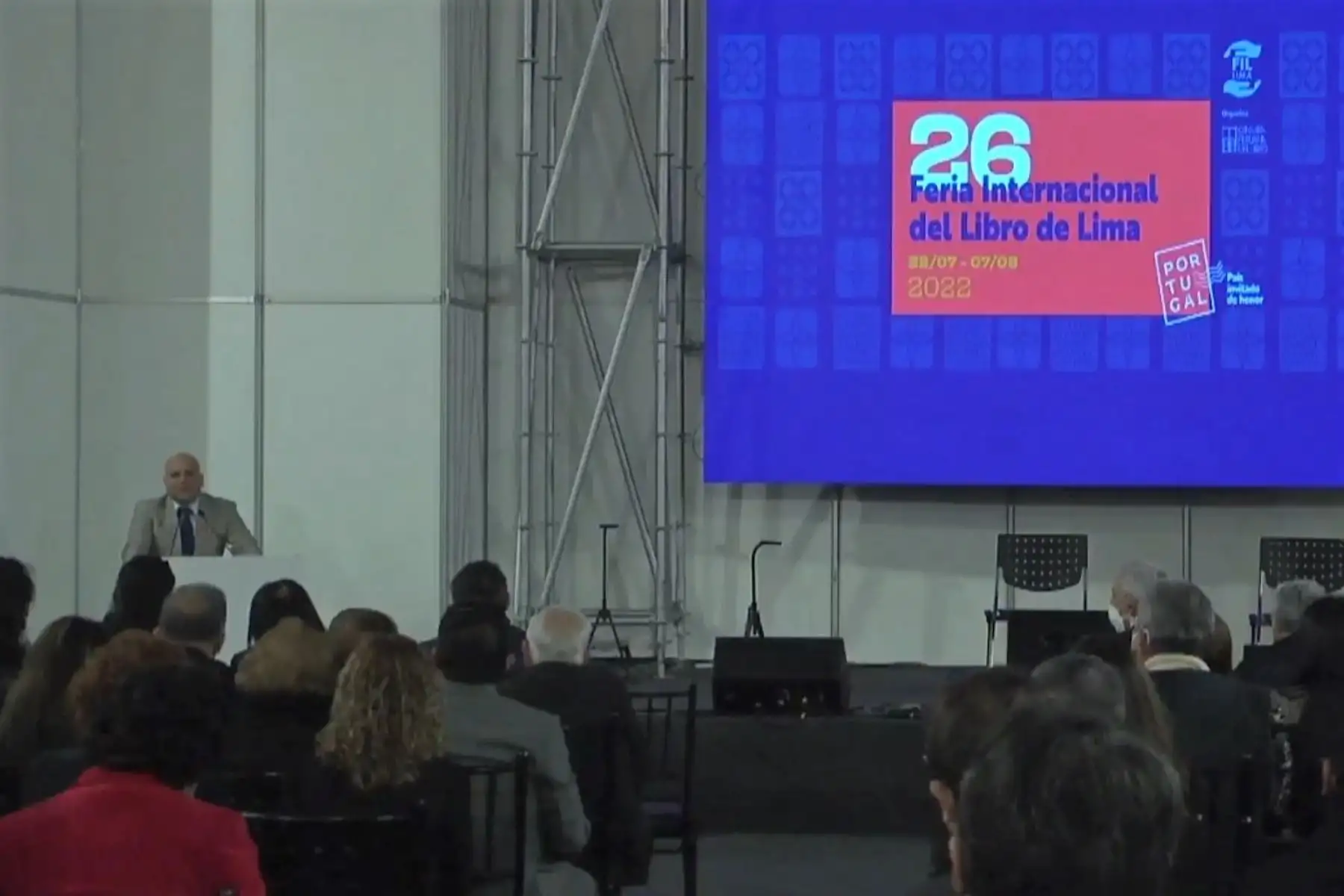 Inauguración de la Feria Internacional del Libro de Lima 2022.