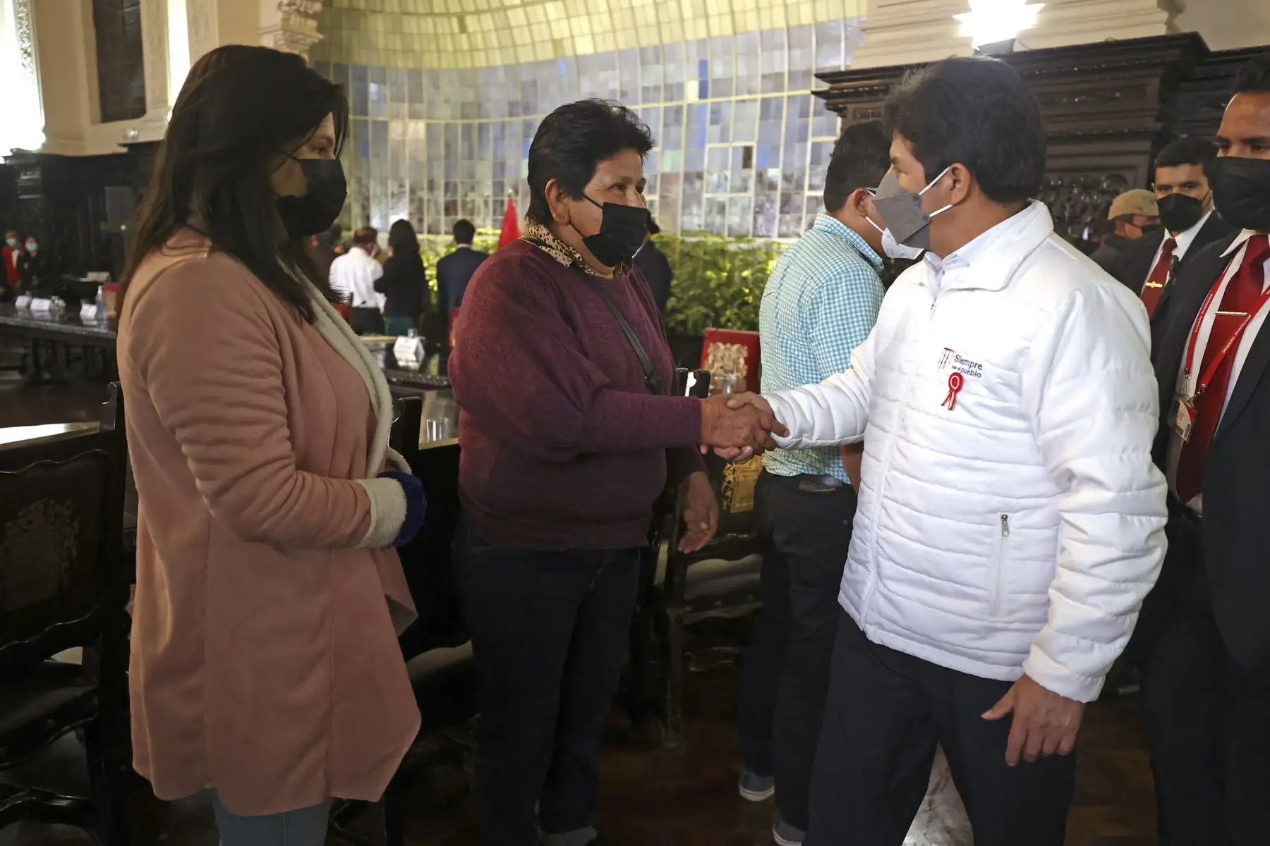 Presidente Pedro Castillo lidera reunión con representantes de gremios arroceros.
Foto: ANDINA/Prensa Presidencia