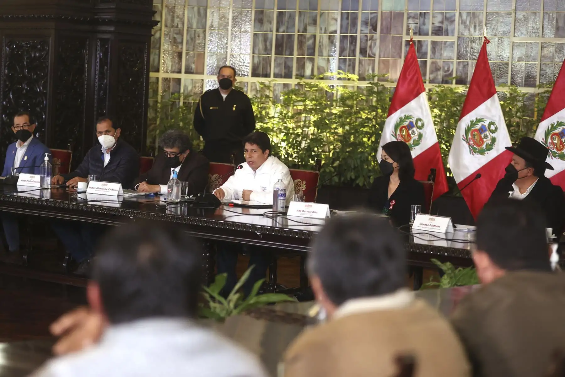 Presidente Pedro Castillo lidera reunión con representantes de gremios arroceros.
Foto: ANDINA/Prensa Presidencia