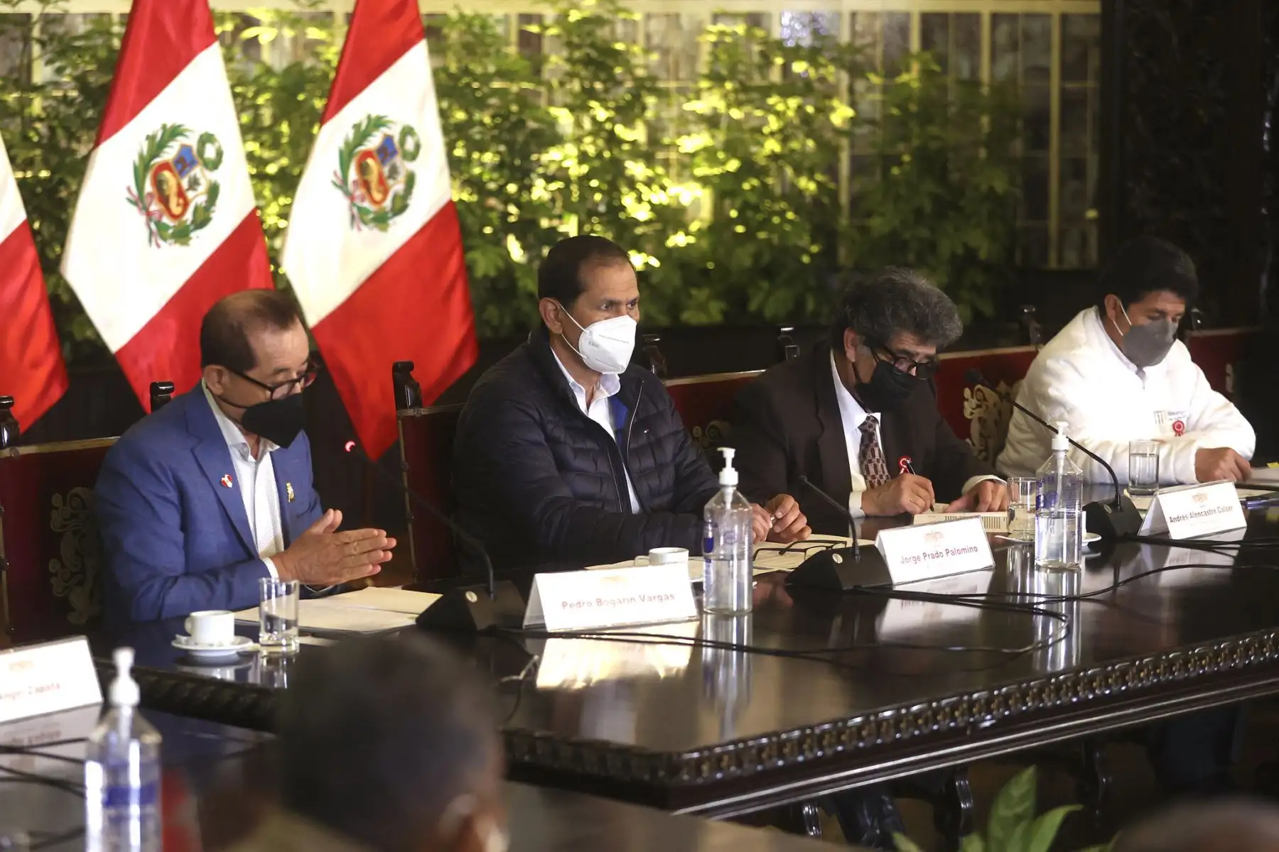 Presidente Pedro Castillo lidera reunión con representantes de gremios arroceros.
Foto: ANDINA/Prensa Presidencia