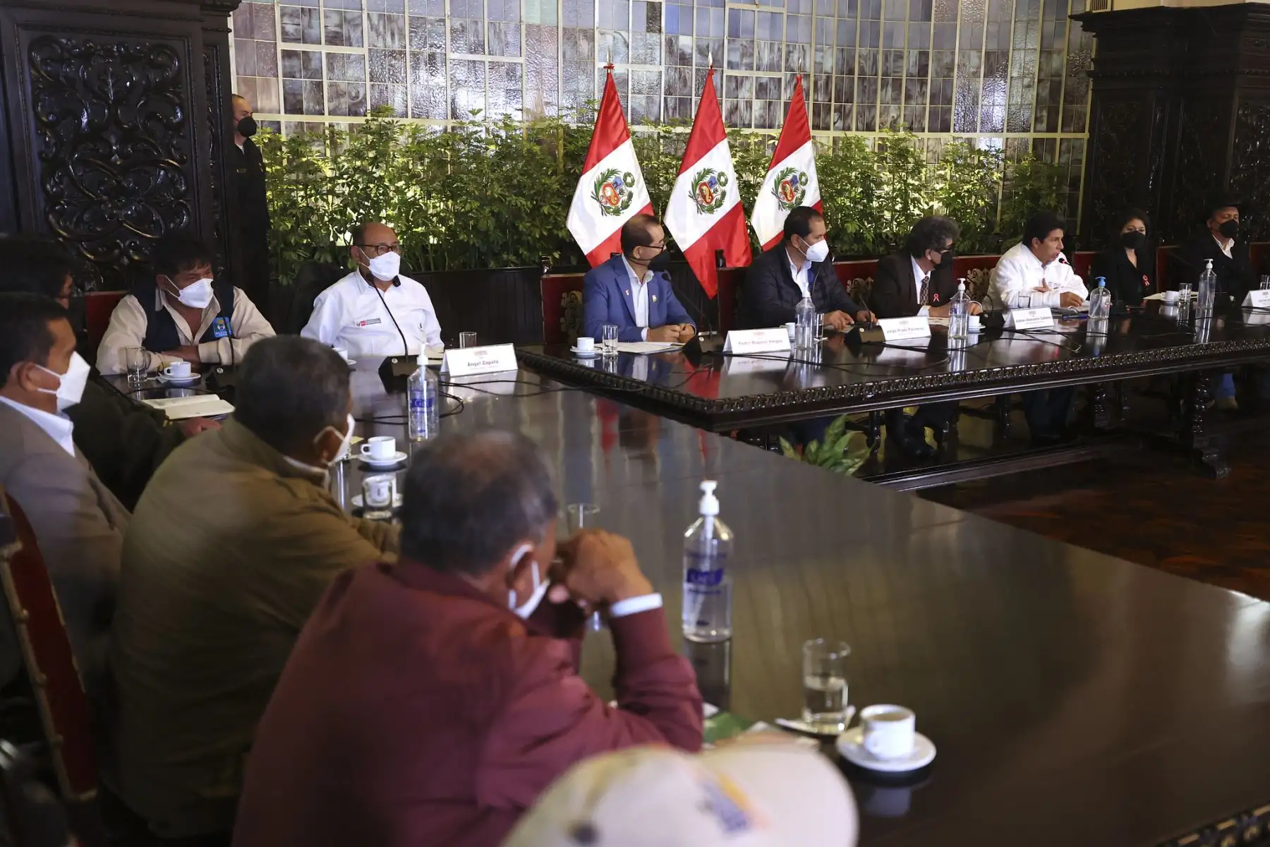 Presidente Pedro Castillo lidera reunión con representantes de gremios arroceros.
Foto: ANDINA/Prensa Presidencia